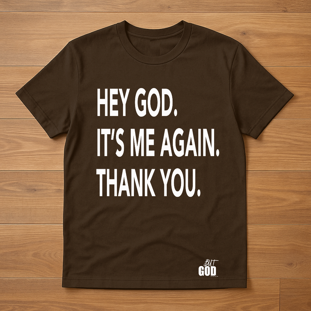 Thank You GOD T-Shirt (Brown/White)