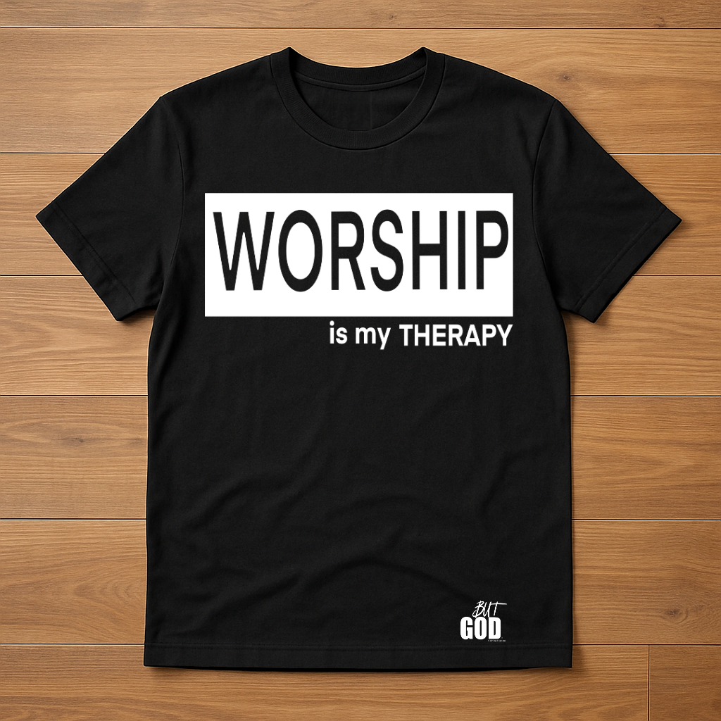 Worship Therapy T-Shirt (Black/White)